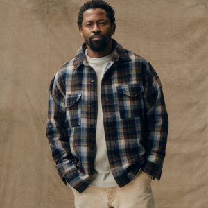 Wool Jac-shirt - Brown / Light Blue Multi Plaid