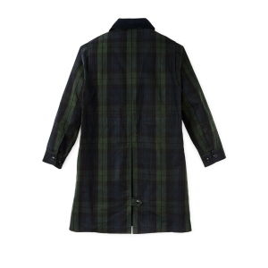 Alternative view of Women's Dry Waxed Long Cruiser - Black / Green Plaid