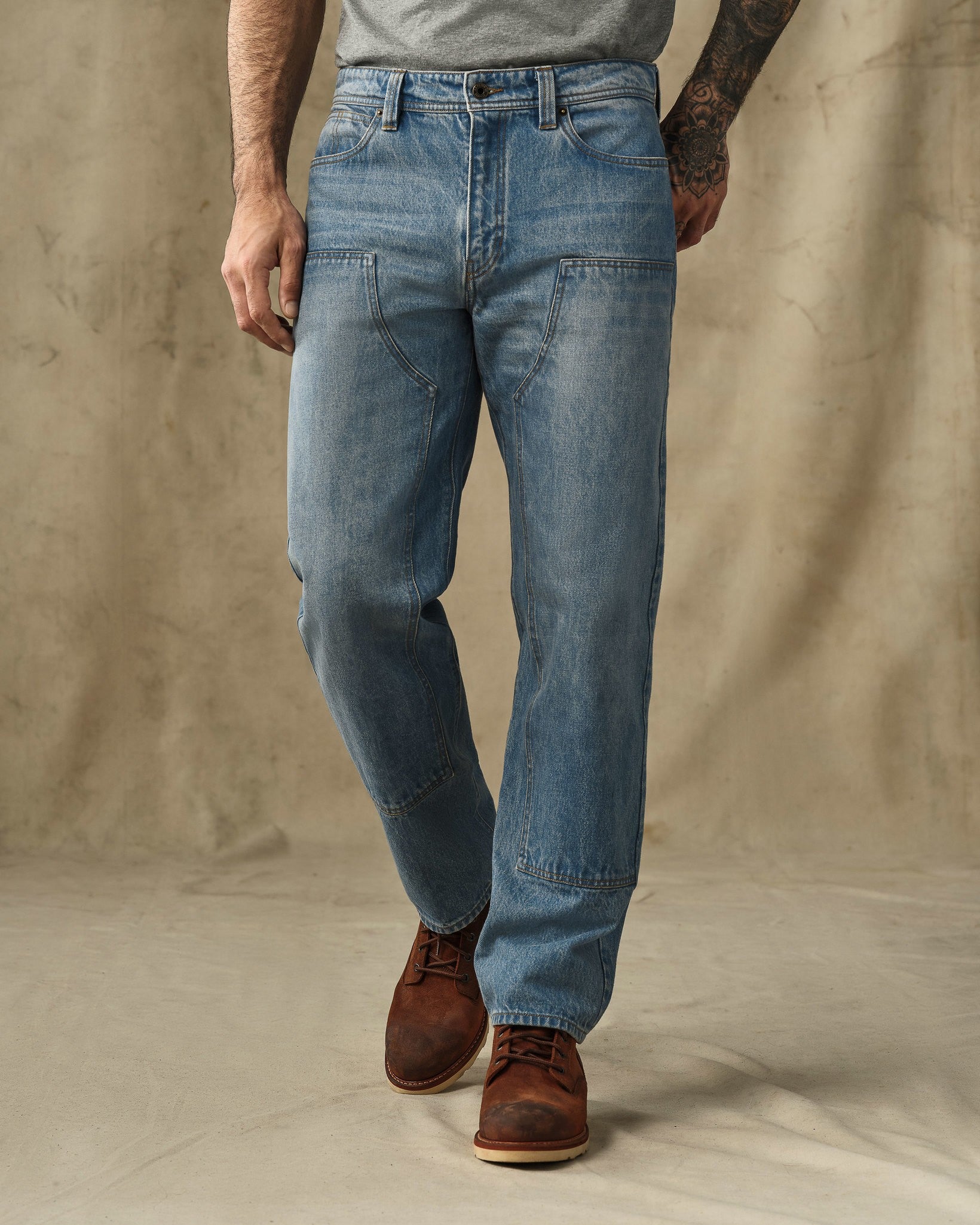 14-oz. Double-Front Jeans - Vintage Indigo
