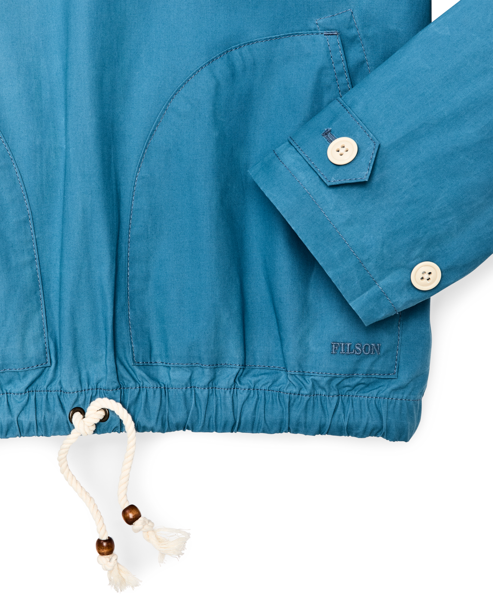 Women's Dry Wax Hooded Popover - Marine Blue - Image 5