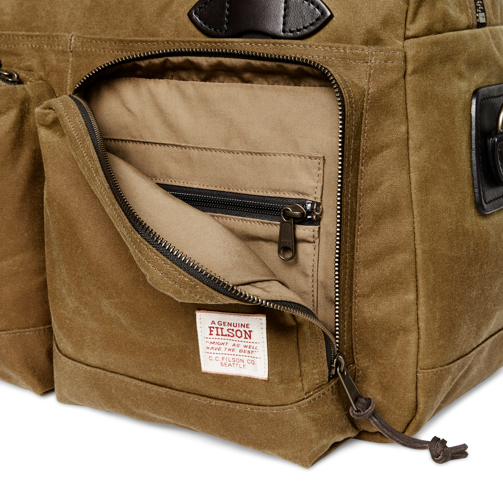 48 Hour Tin Cloth Duffle Bag - Dark Tan - Image 7