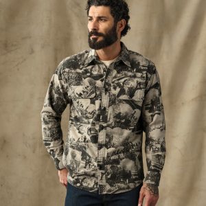Field Flannel Shirt - Vintage Khaki Print