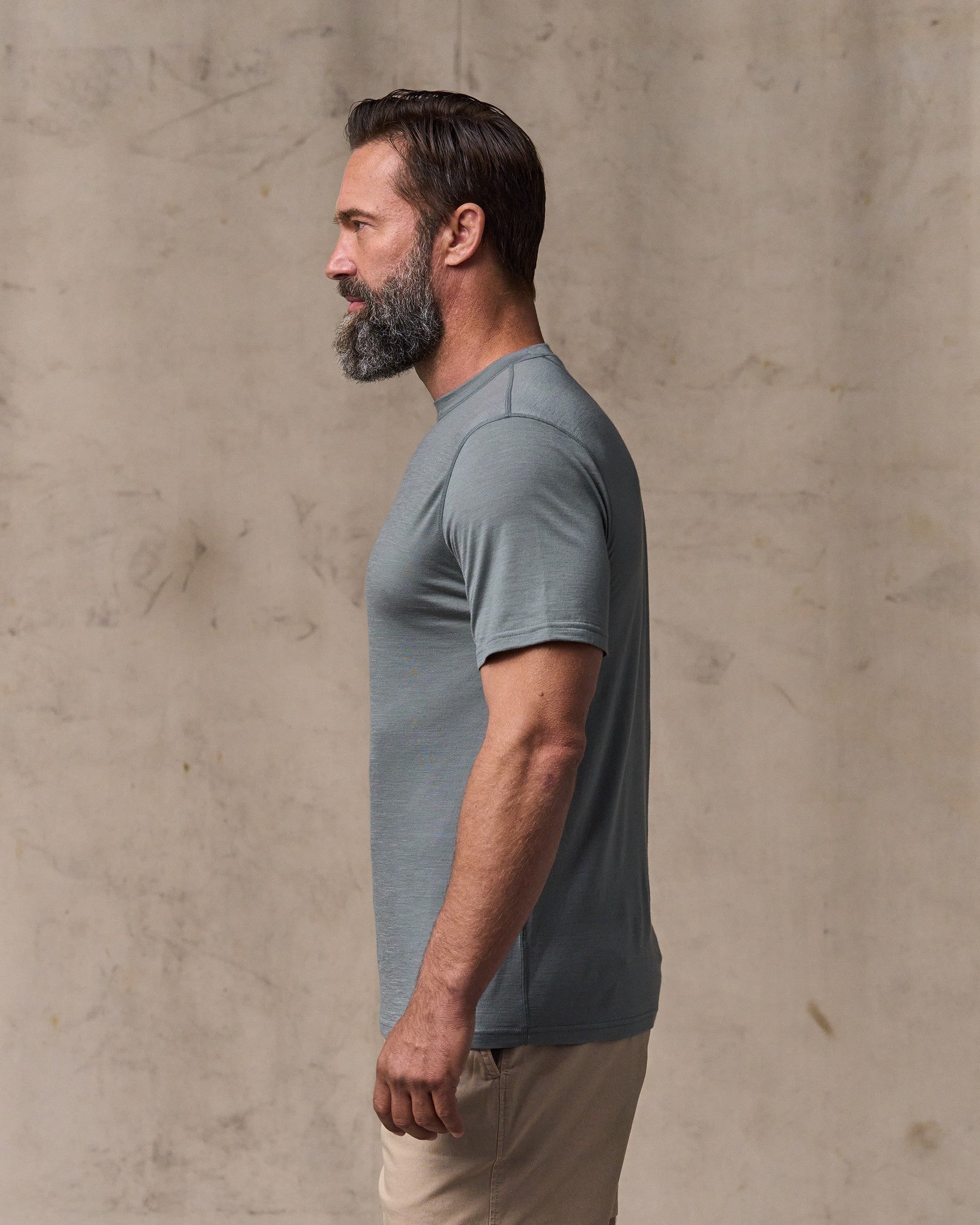 Wool-Blend UPF T-Shirt - Sage Gray - Image 3