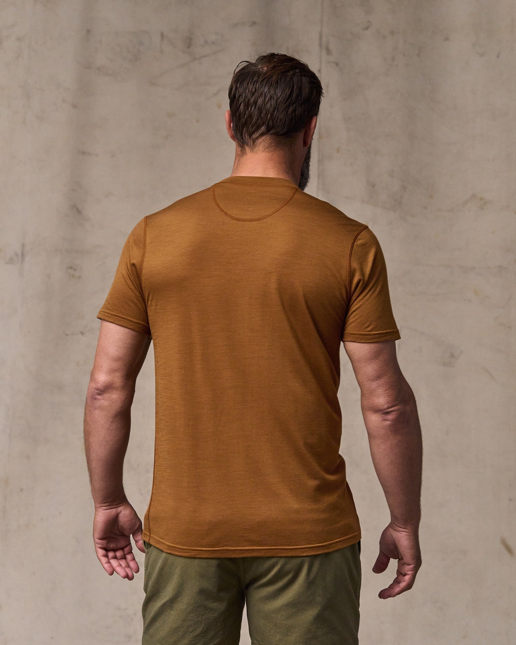 Wool-Blend UPF T-Shirt - Whiskey - Image 2