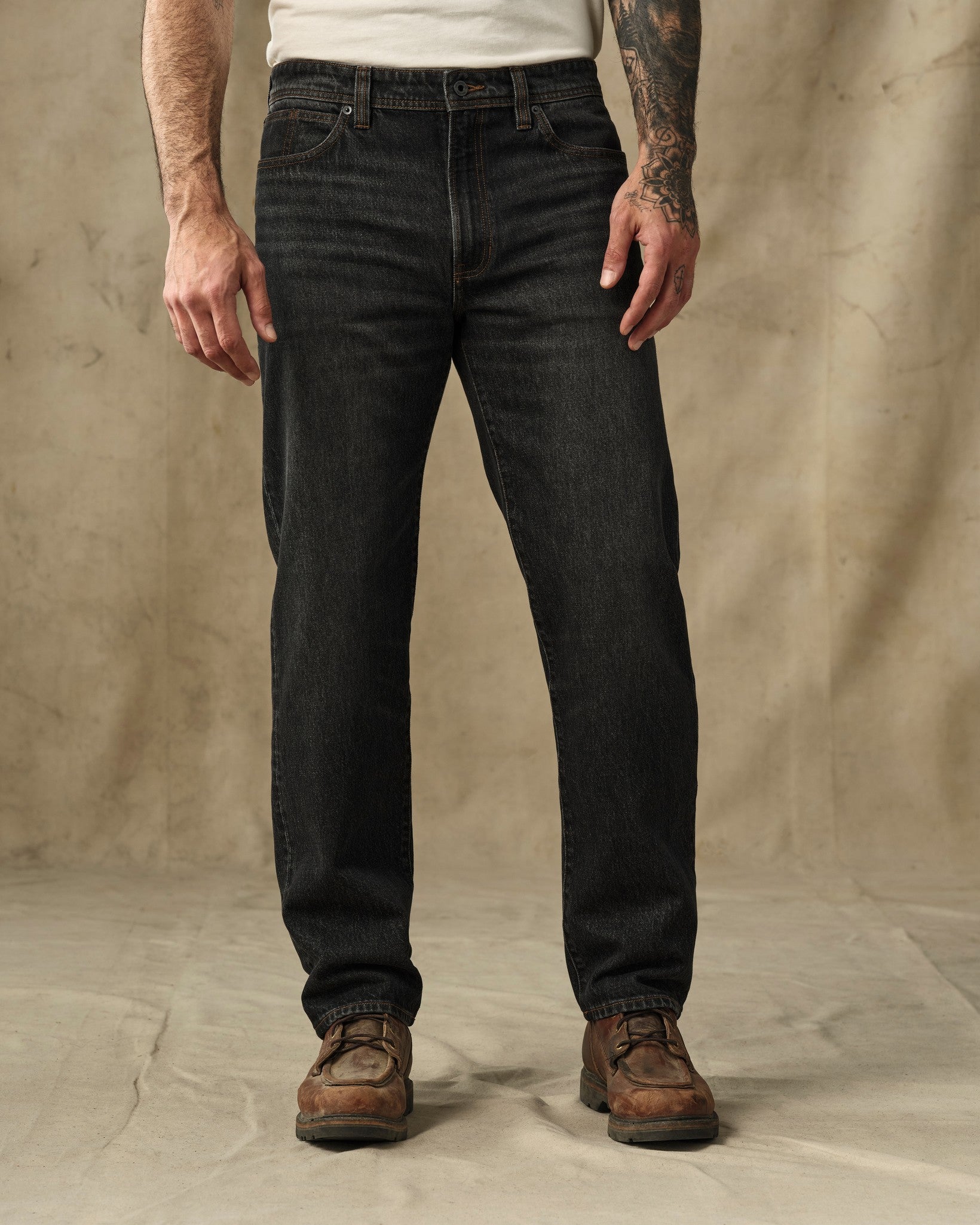14-oz. Straight-Leg Jeans - Vintage Black