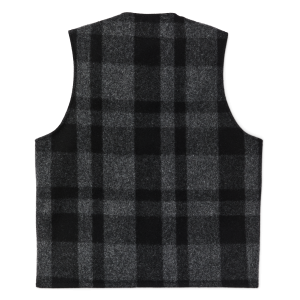 Alternative view of Mackinaw Wool Vest - Charcoal / Black Heritage Plaid