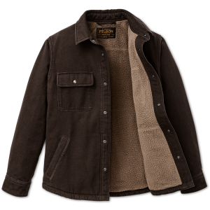 Alternative view of Fleece Lined Jac-Shirt - Dark Brown