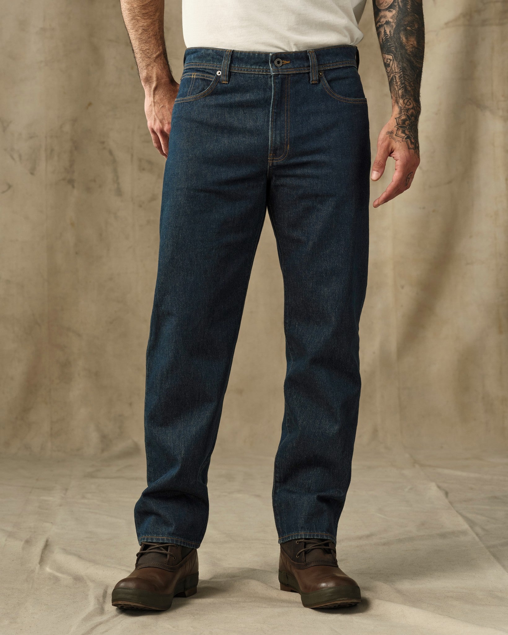 14-oz. Straight-Leg Jeans - Rinsed Vintage Indigo