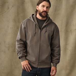 Diamond Graphic Full-Zip Hoodie - Hawk Brown