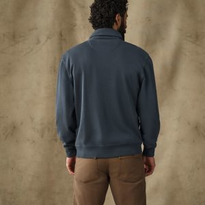 Alternative view of Field Knit Shawl-Neck Sweatshirt - Bluefin