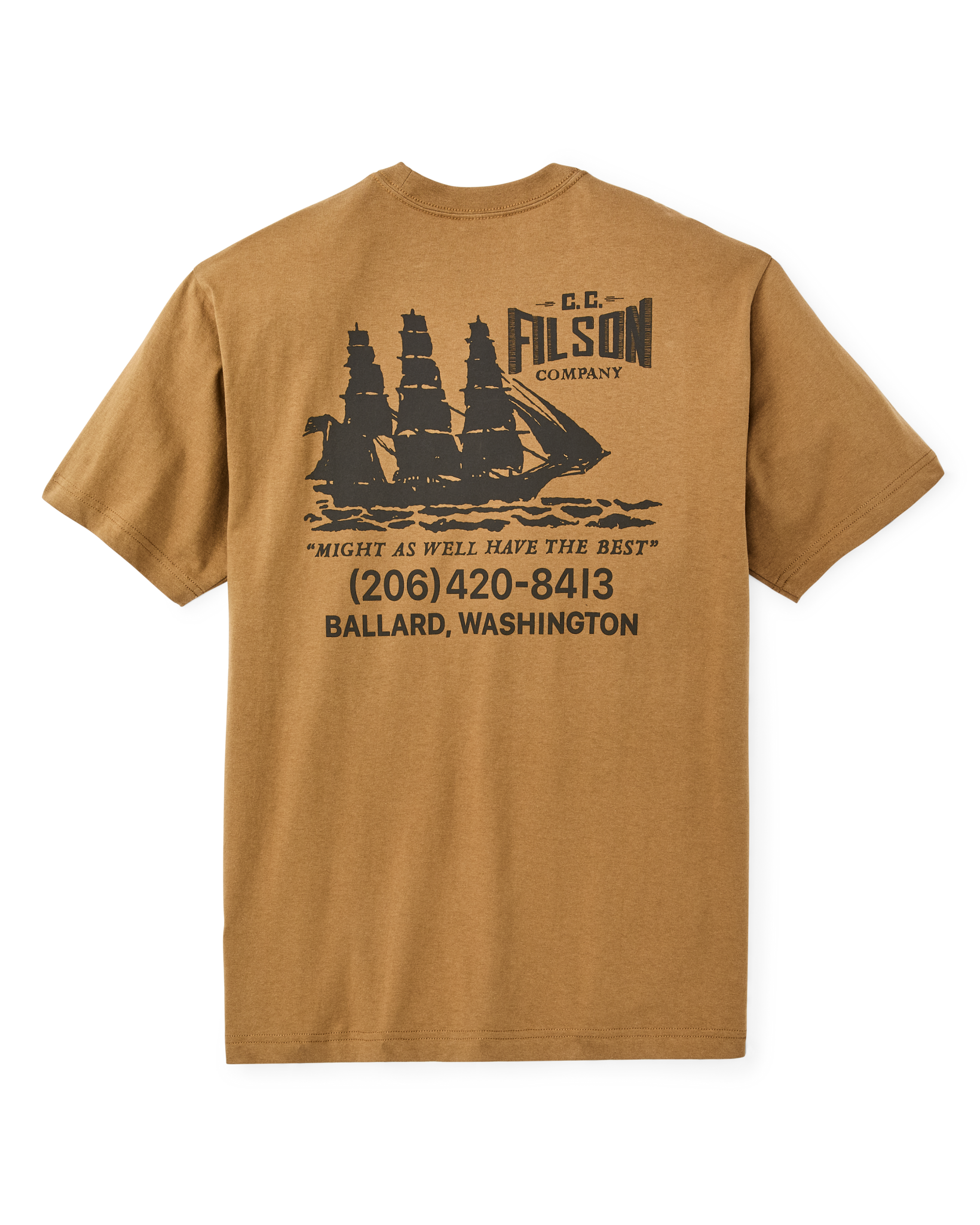 Ballard Short Sleeve Graphic T-Shirt - Dull Gold