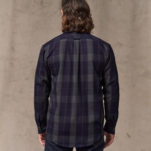 Alternative view of Vintage Wash Alaskan Guide Shirt - Indigo / Faded Black