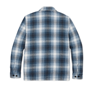 Alternative view of Deer Island Jac-shirt - Cobalt / Natural Shadow Plaid