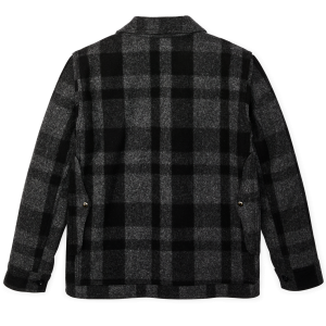 Alternative view of 1940s Mackinaw Wool Cruiser Jacket - Charcoal / Black Heritage Plaid