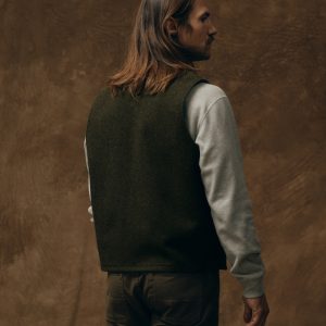 Alternative view of Mackinaw Wool Vest - Forest Green