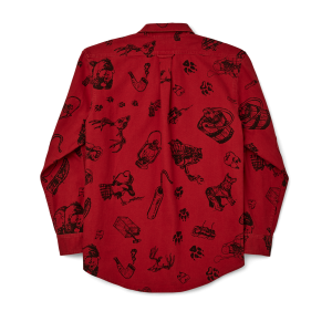 Alternative view of Vintage Wash Alaskan Guide Shirt - Freddy Cats - Yukon Route Print