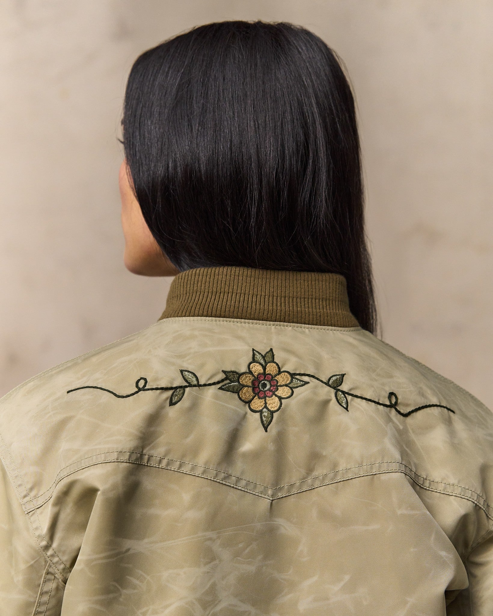Women's Western Satin Jacket - Silver Sage - Image 4