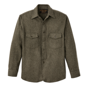 1922 Archive Wool Shirt - Dark Olive
