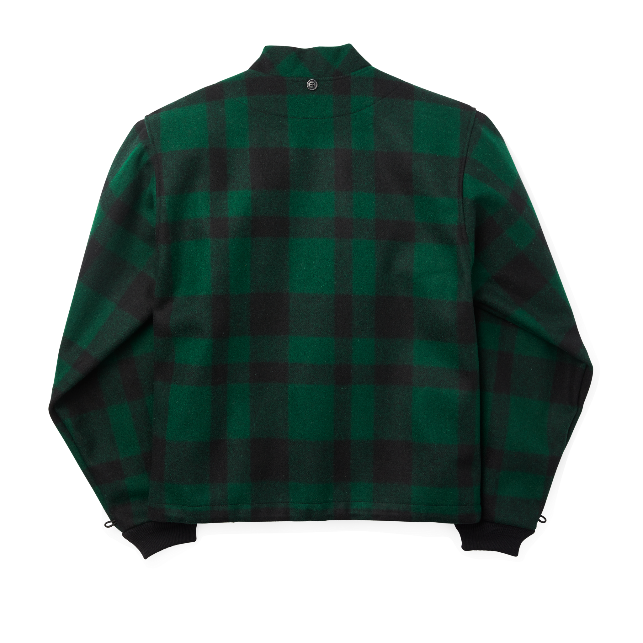 Mackinaw Wool Jacket Liner - Green / Black Plaid - Image 2