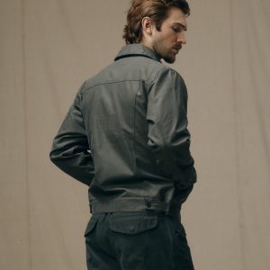 Alternative view of Tin Cloth Short Lined Cruiser Jacket - Castor Gray