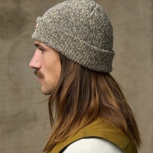 Alternative view of Lined Ragg Wool Beanie - Charcoal Heather