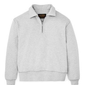 Alternative view of 14-oz. Heritage Fleece Quarter Zip - Gray Heather