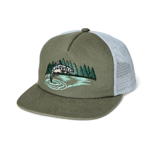 Trout Trucker Mesh Cap - Dusty Pine