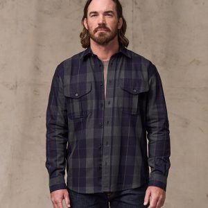 Vintage Wash Alaskan Guide Shirt - Indigo / Faded Black