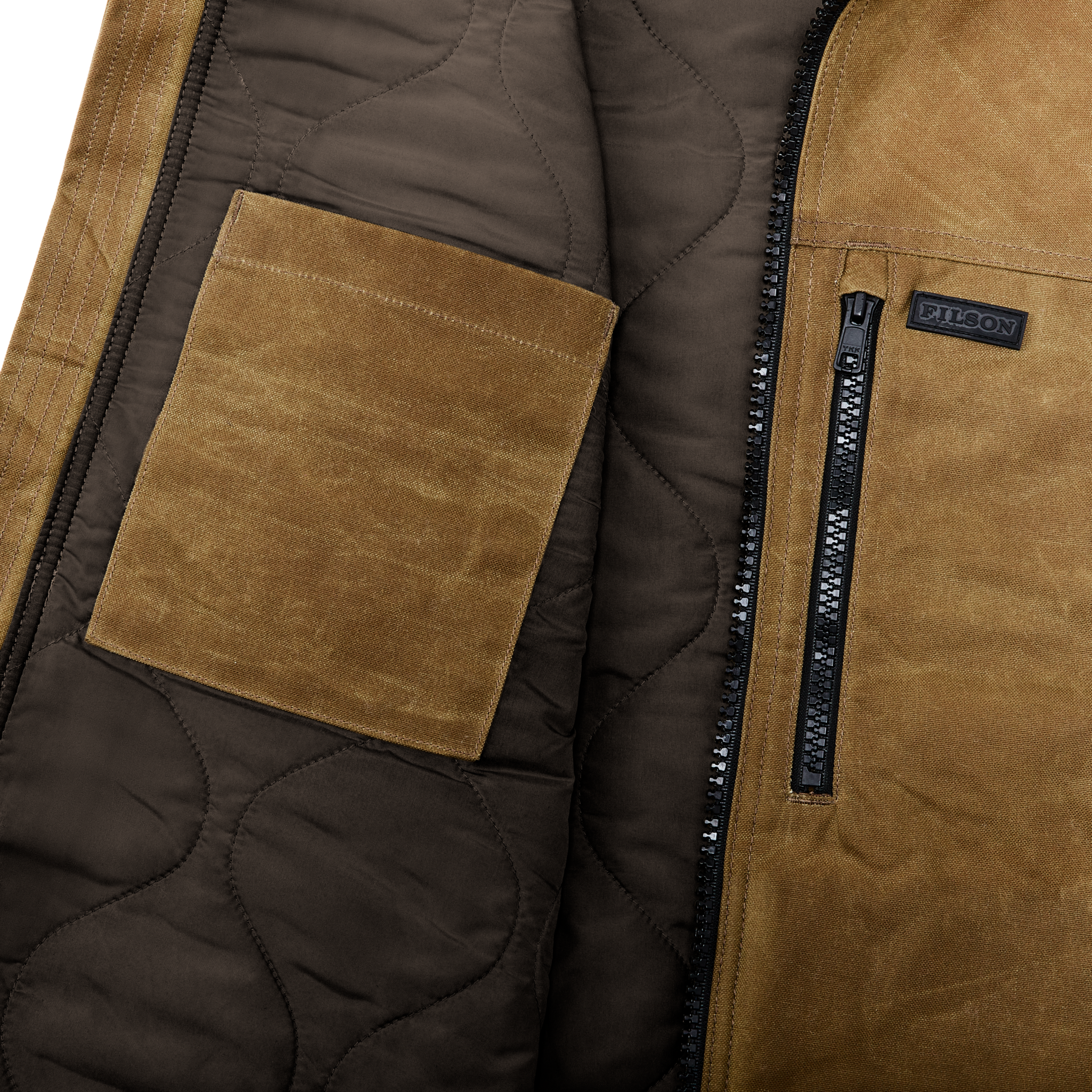 Tin Cloth Primaloft Vest - Dark Tan 2 - Image 8