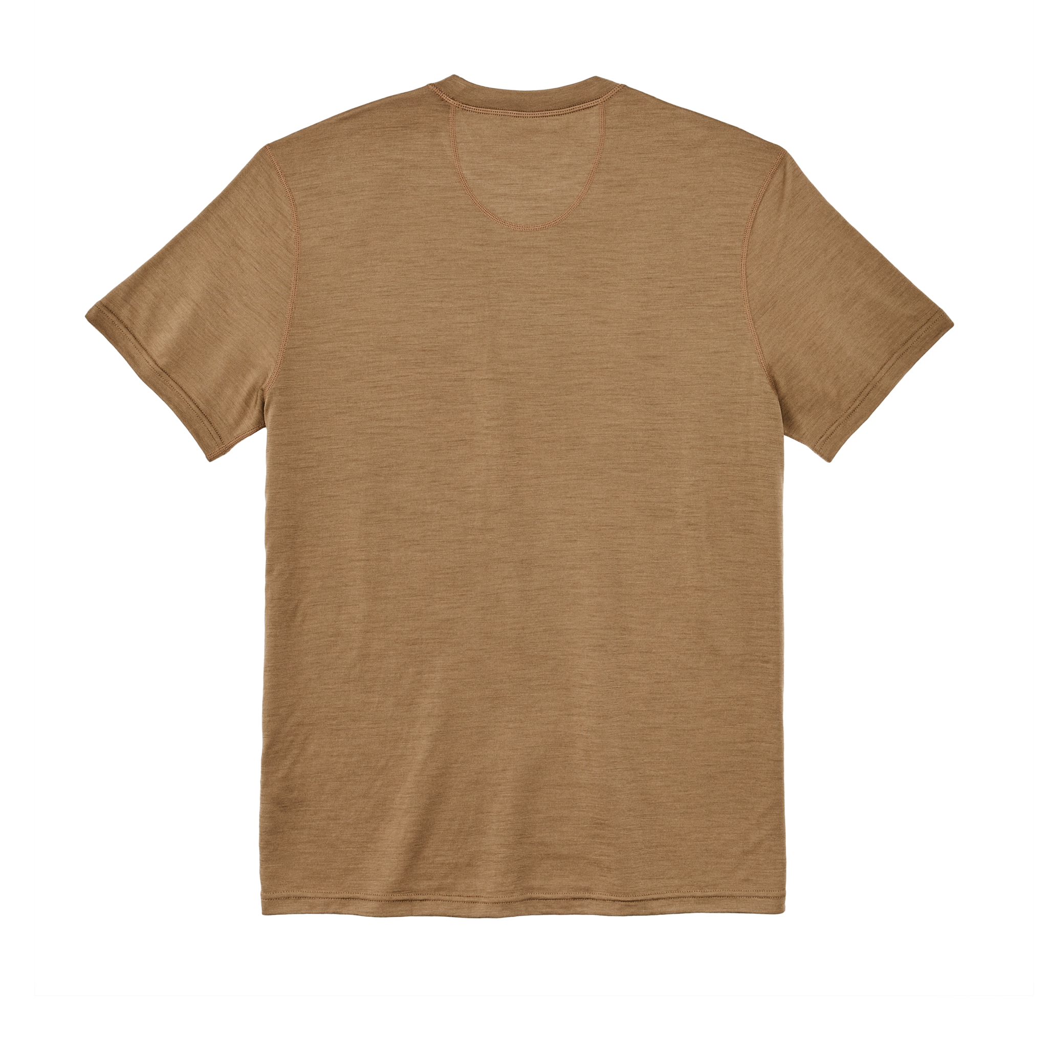 210g Merino Wool Short Sleeve Crewneck T-Shirt - Rugged Tan - Image 4