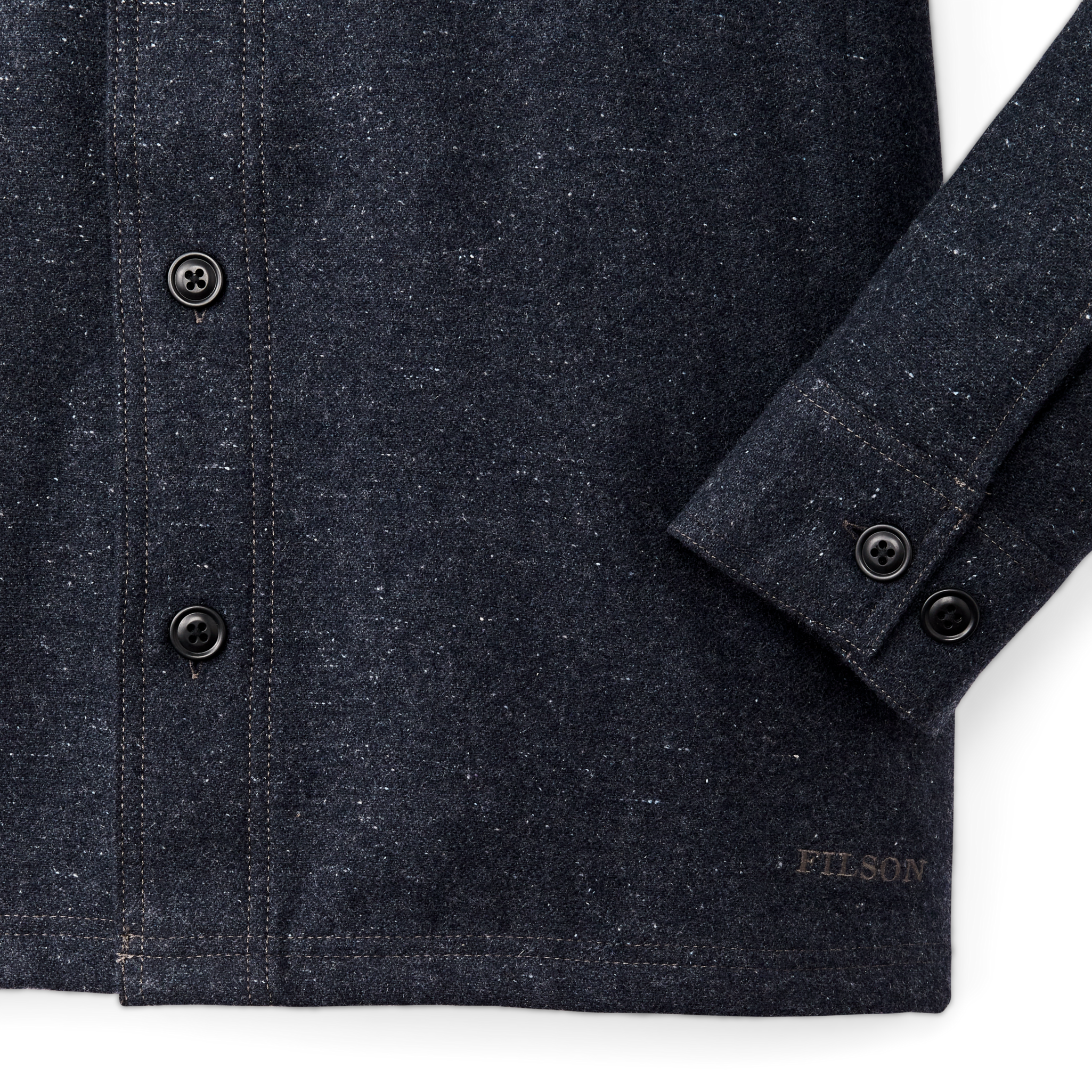 Heathered Wool Jac-shirt - Blue Heather - Image 5
