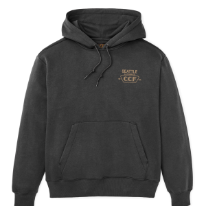 Seattle Graphic Hoodie - Faded Black