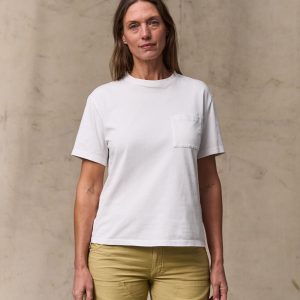 Women's Short Sleeve Pocket Tee - Bright White