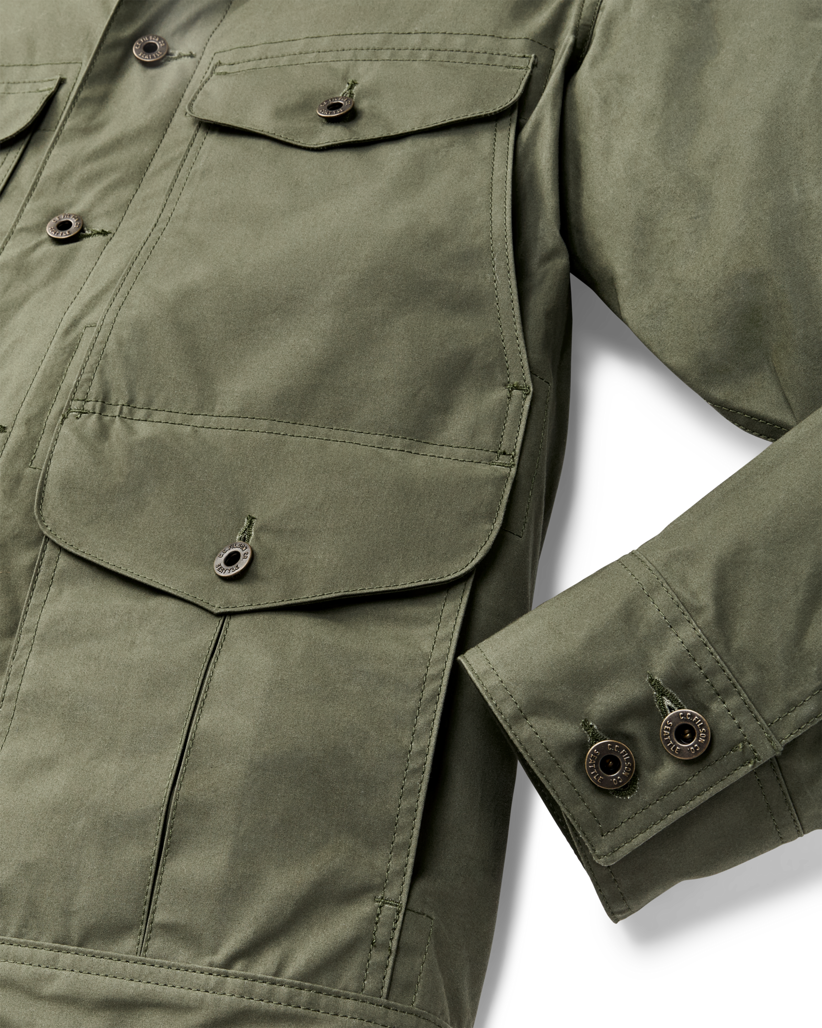 Dry Wax Journeyman Jacket - Olive Green - Image 3