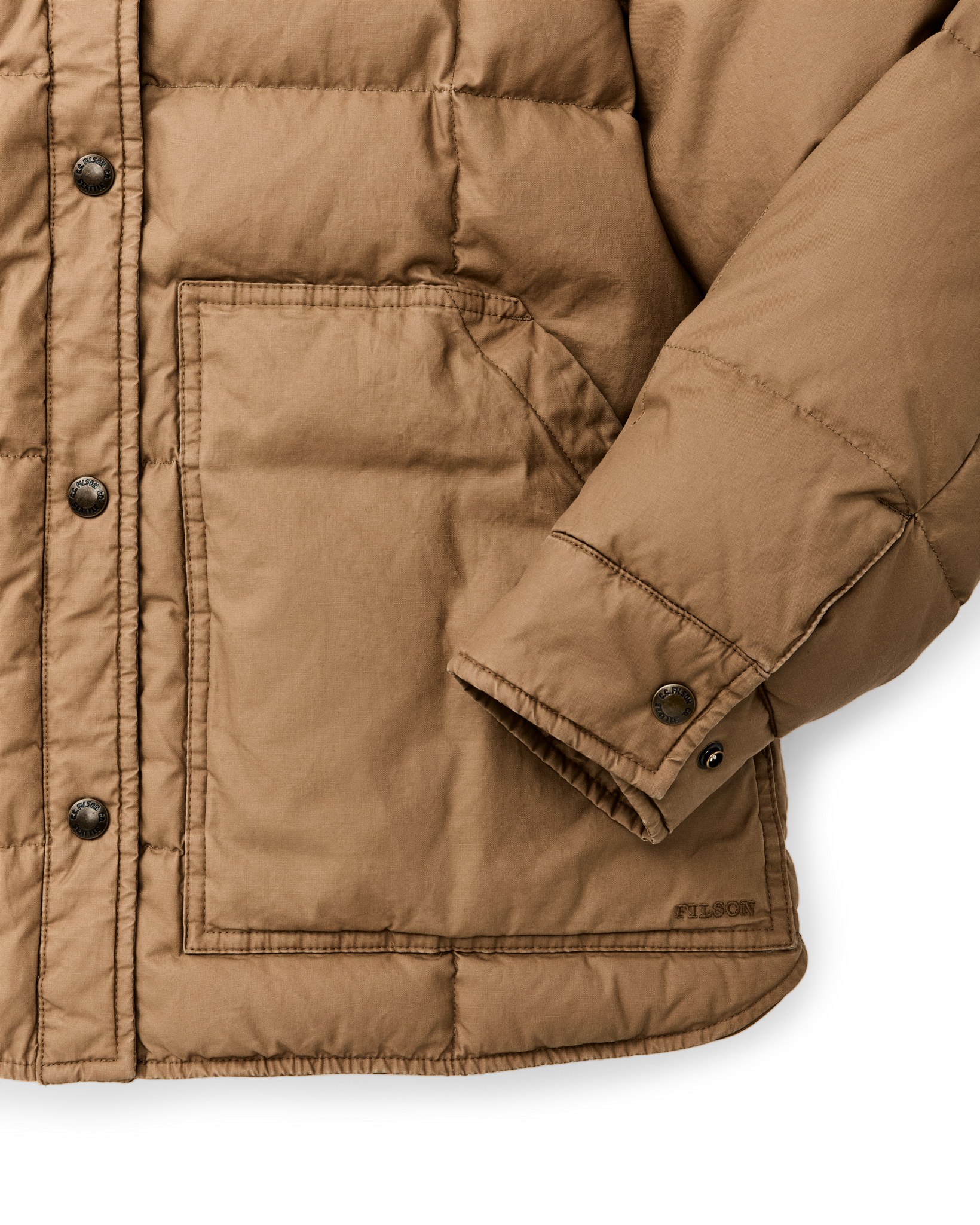 Women's Heritage Cotton Down Jacket - Antique Bronze - Image 7