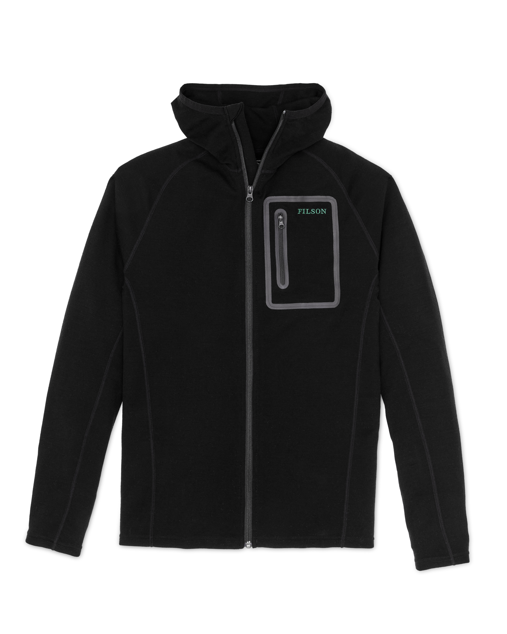 400g Merino Wool Hoodie - Black - Image 10