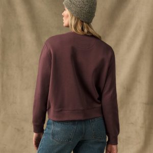 Alternative view of Women's French Terry Crewneck - Eagle Brown