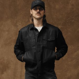 Tin Cloth Short Lined Cruiser Jacket - Black