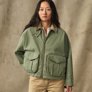 Women's Shelter Cloth Short Work Jacket - Sage Olive
