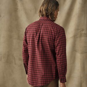 Alternative view of Lightweight Alaskan Guide Shirt - Port / Black Plaid