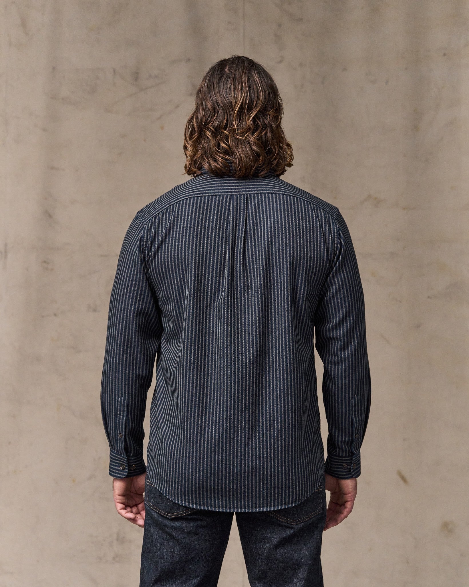 Lightweight Alaskan Guide Shirt - Indigo / Ticking Stripe - Image 2