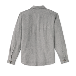 Alternative view of The Rangeland Flannel Shirt - Light Heather Gray