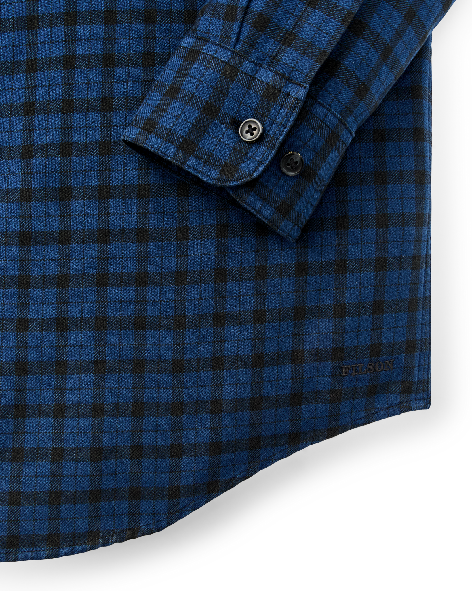 Lightweight Alaskan Guide Shirt - Deep Blue / Black Plaid - Image 6