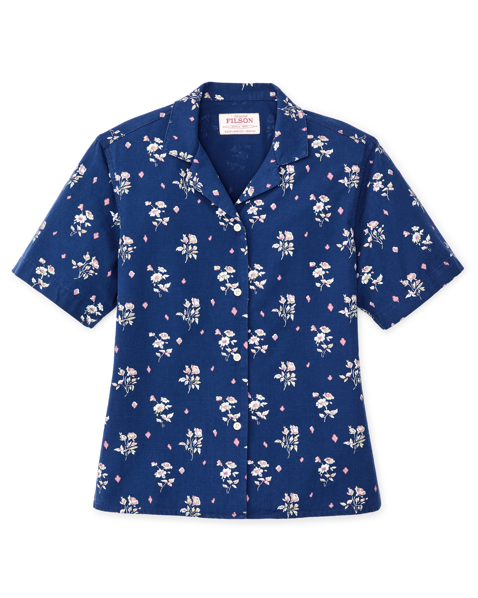 Women's Camp Shirt - Indigo / Floral - Image 4