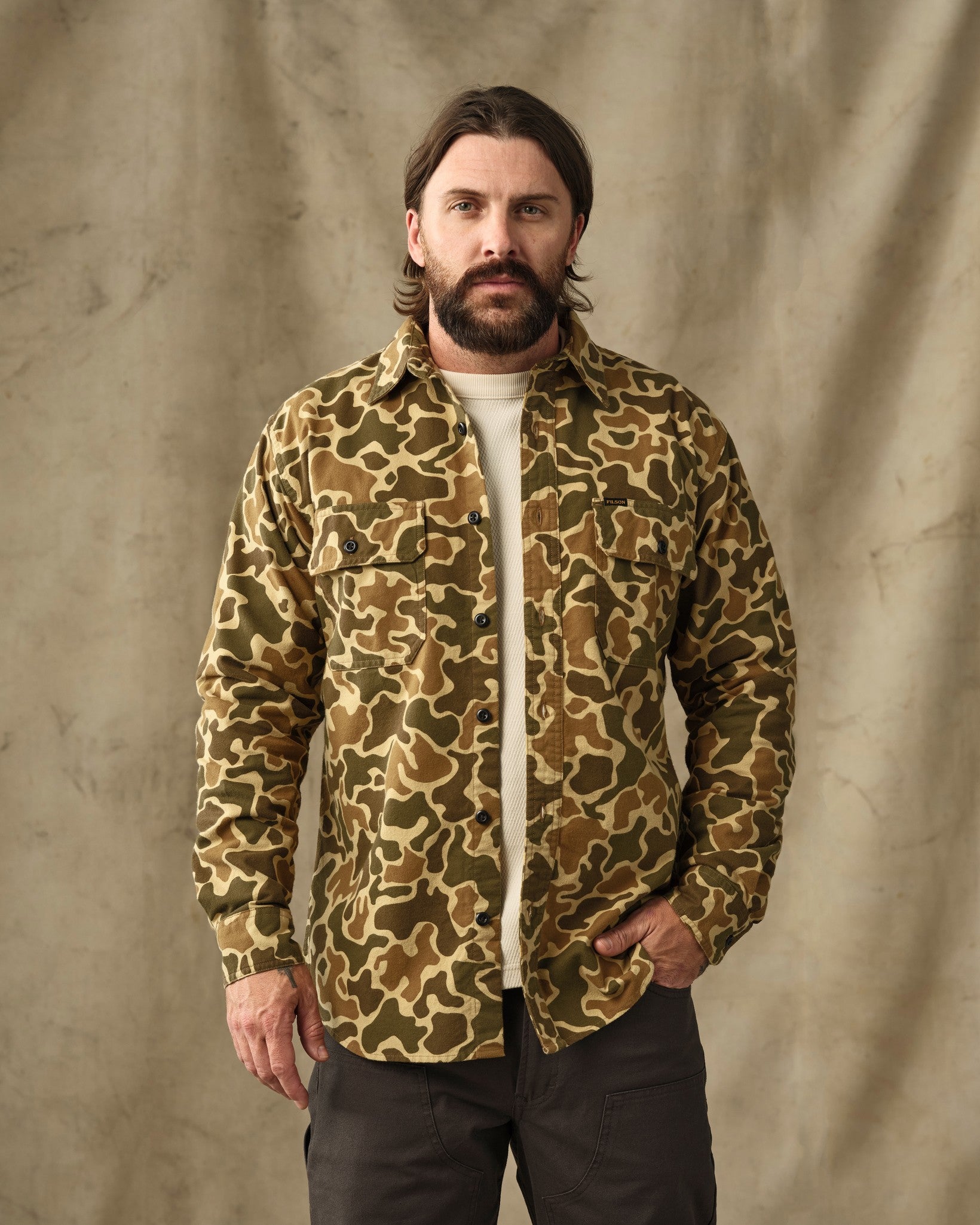 Field Flannel Shirt - Buckskin Camo