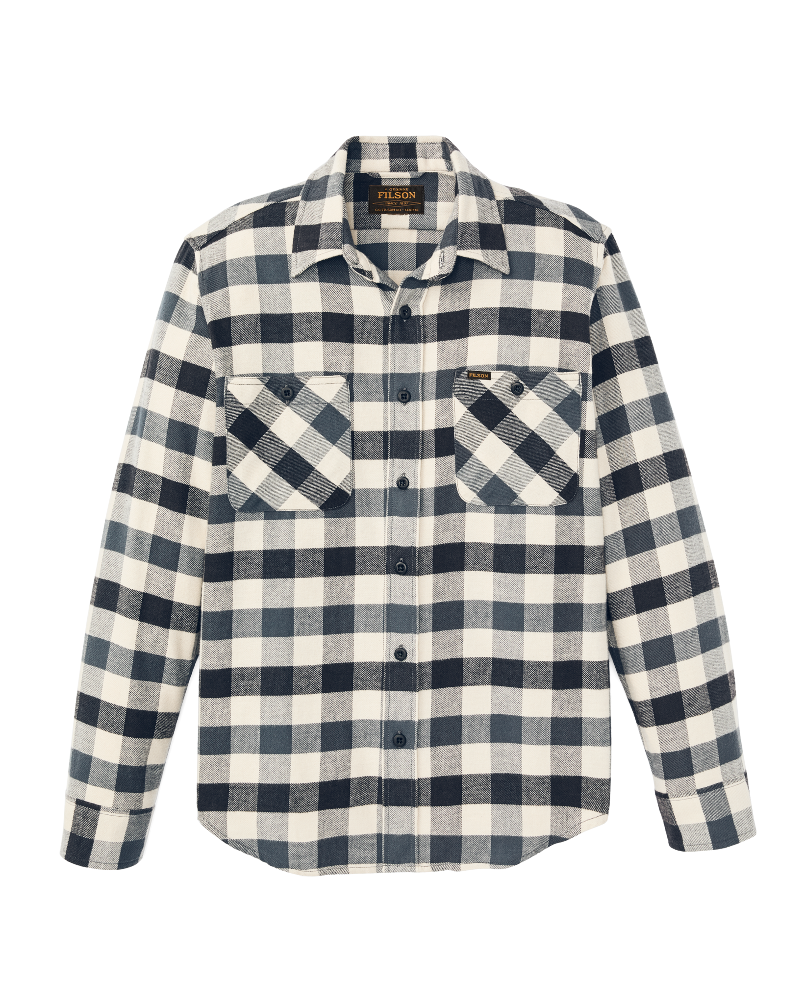 Rangeland Flannel Shirt - Charcoal / Steel Plaid - Image 4