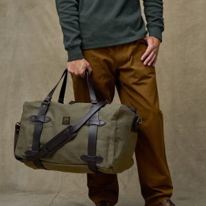 Medium Rugged Twill Duffle Bag - Otter Green