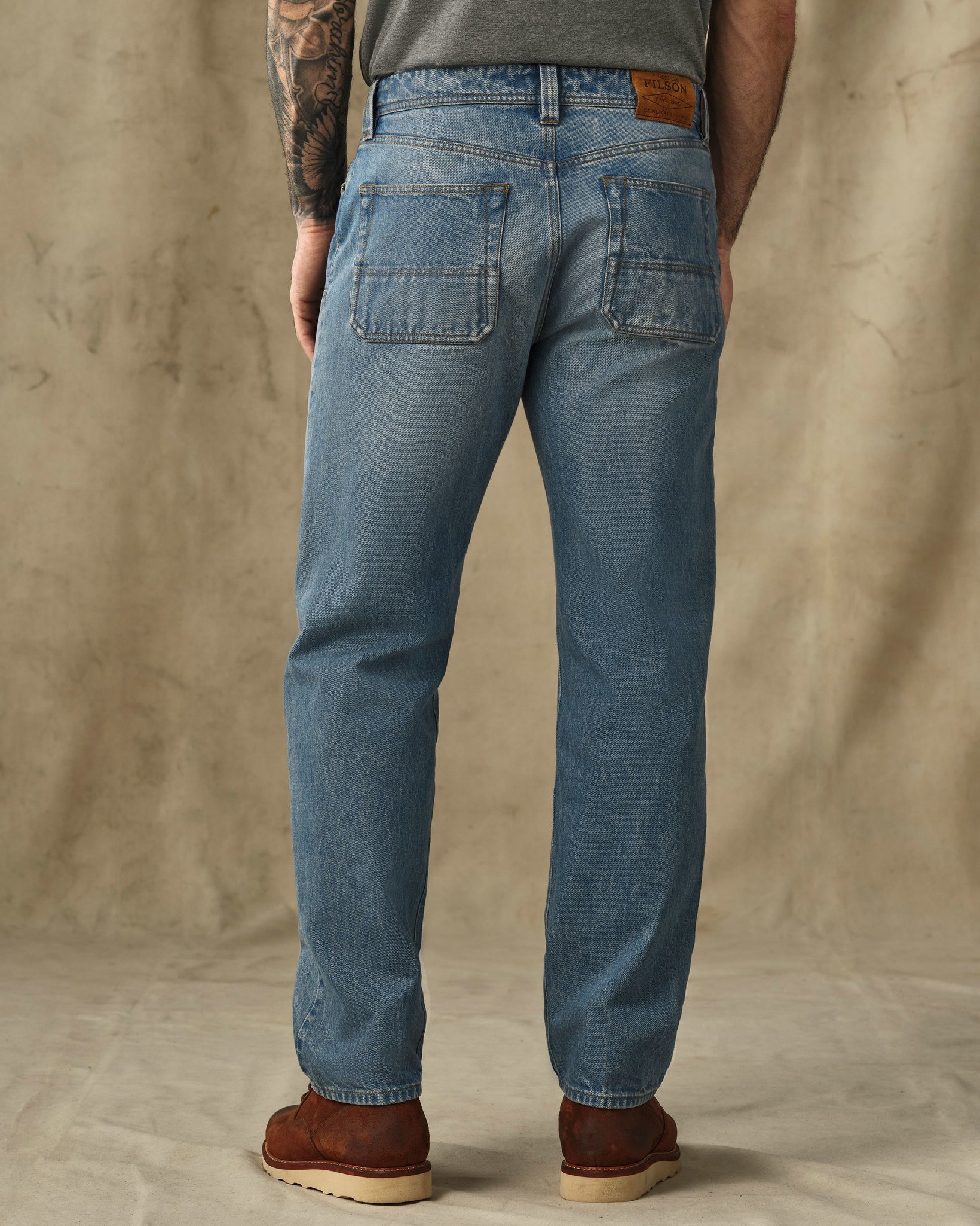14-oz. Double-Front Jeans - Vintage Indigo - Image 2