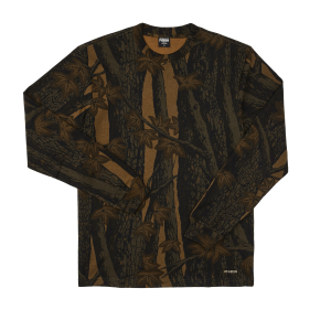 Long Sleeve Pioneer Graphic T-shirt - Khaki / Maple Camo