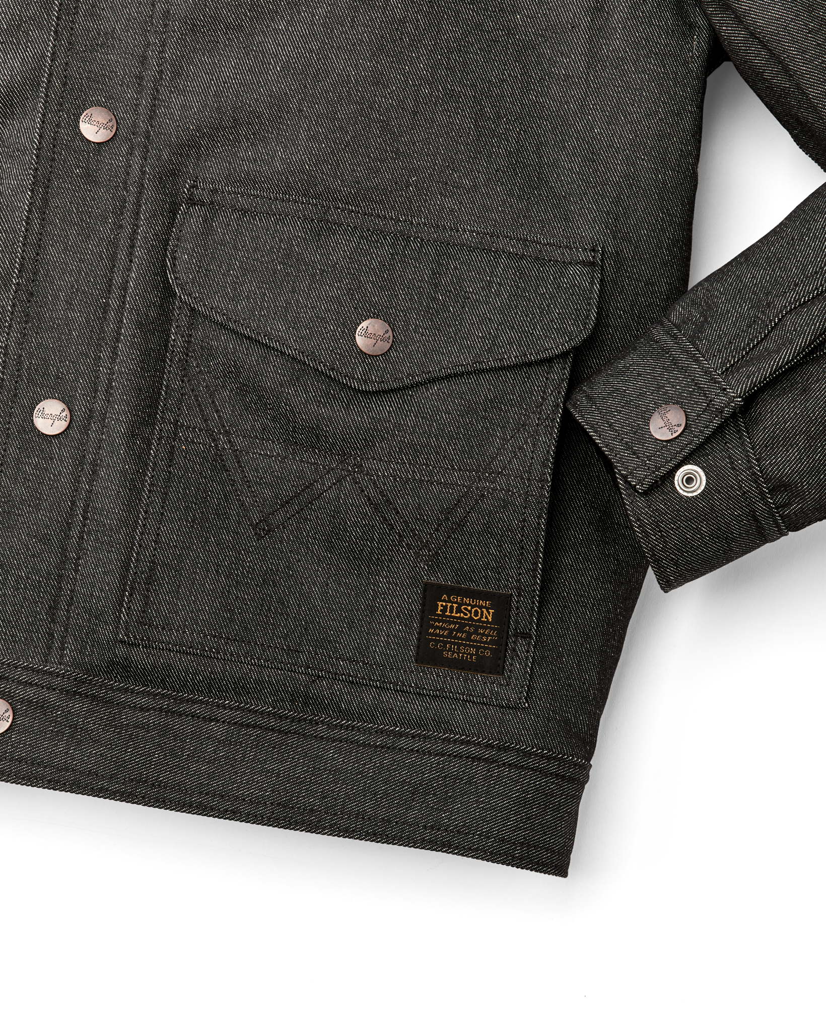 Wrangler X Filson Denim Work Jacket - Black - Image 8